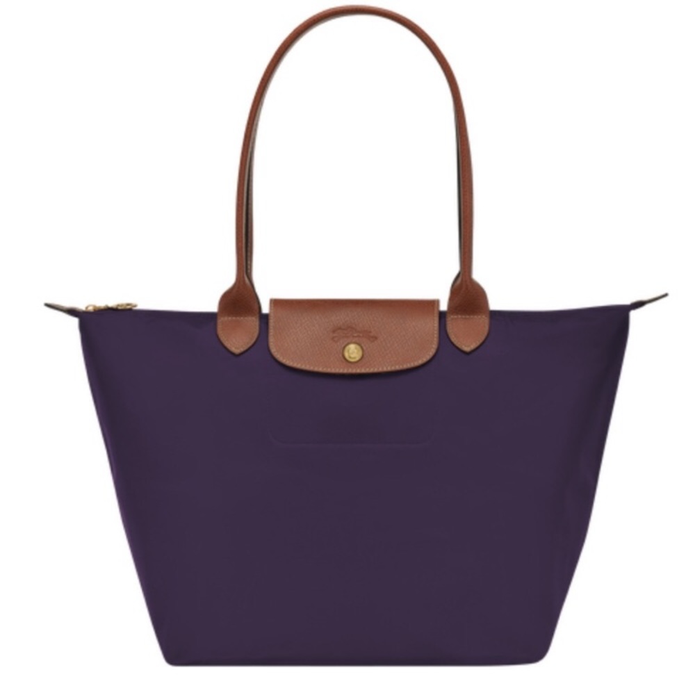 Longchamp Le Pliage Original Shoulder Bag size L in Bilberry-original packaging